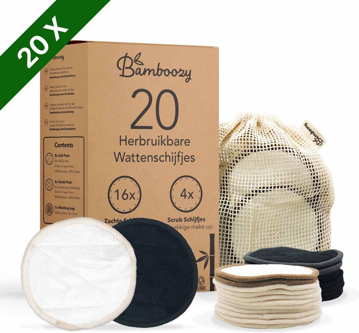 herbruikbare wattenschijfjes bamboozy